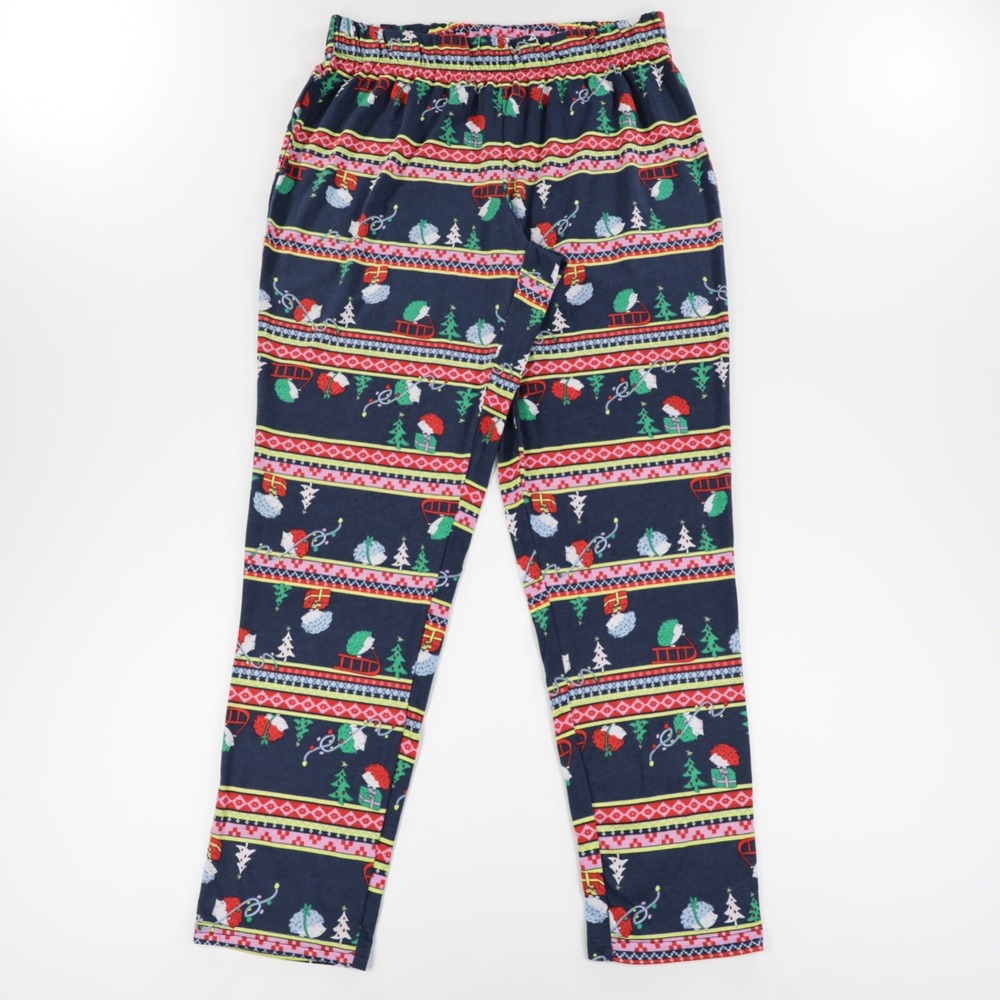 Sleep Chic Women's Christmas Pajama Set 2-Piece Graphic Tee & Pants Navy Size S - Picture 4 of 8